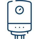 Blue boiler icon