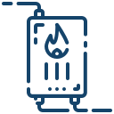 Blue water-boiler icon